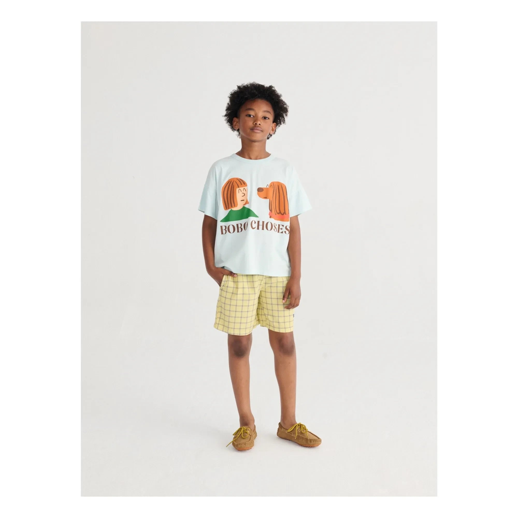 Bobo Choses - Camiseta Friends Algodón orgánico | Azul claro