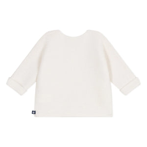 Petit Bateau - Cárdigan de algodón orgánico Barby | Blanco