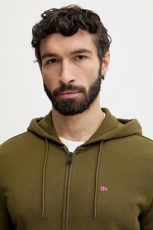 Sudadera de hombre con cremallera y capucha de algodón BALIS Napapijri