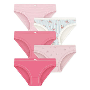 Petit Bateau - Braguitas florales lote 5 | Rosa