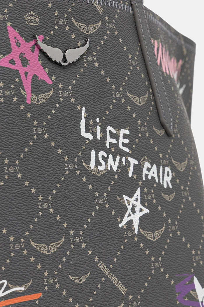 Zadig&Voltaire Bolso Tote de Piel Sintética para Mujer Z SHOPPER MONOGRAM TAG