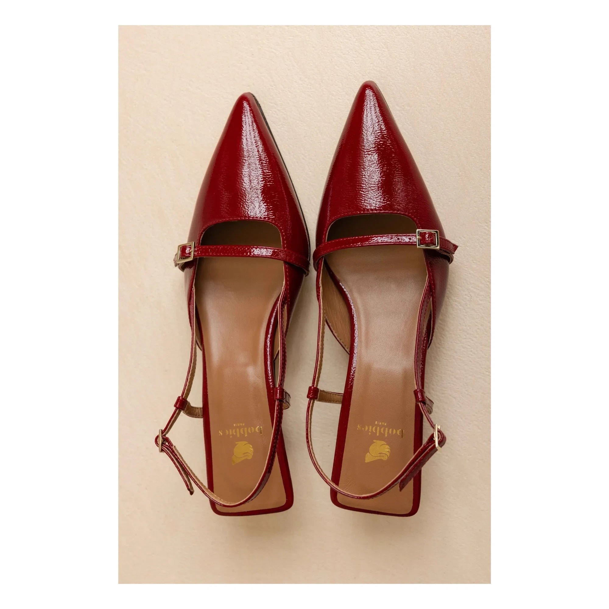 Bobbies - Zapatos de tacón Reem de piel charolada | Rojo cereza