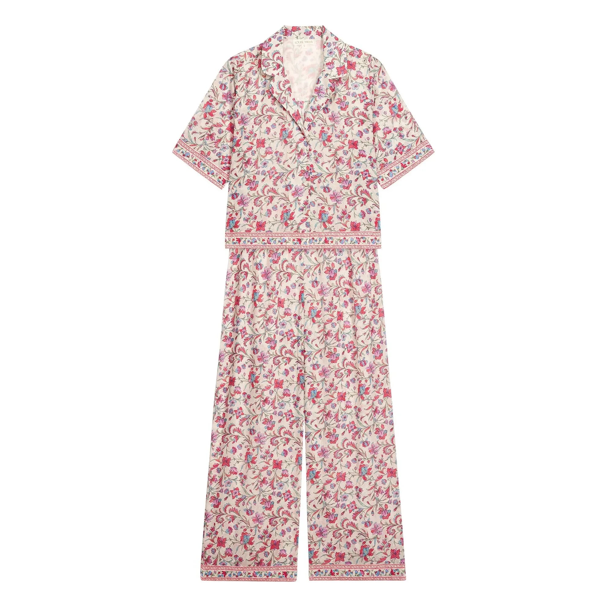 Louise Misha - Pijama Louka de algodón orgánico | Rosa