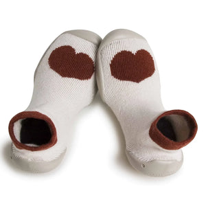 Collégien - Zapatillas de estar por casa con corazones | Crudo