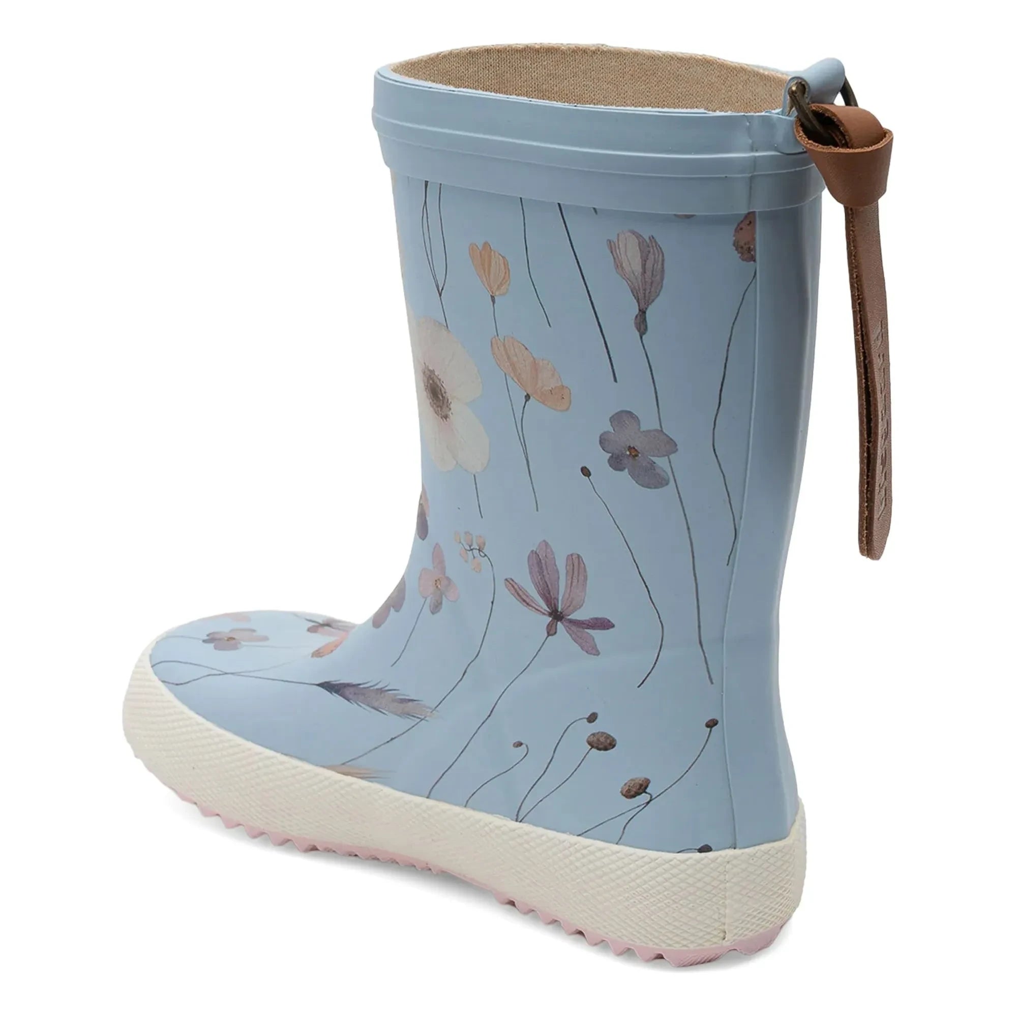 bisgaard - Botas de agua de moda con estampado floral | Azul claro