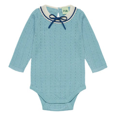 FUB - Mavi Merinos Yünlü Fiyonk Body