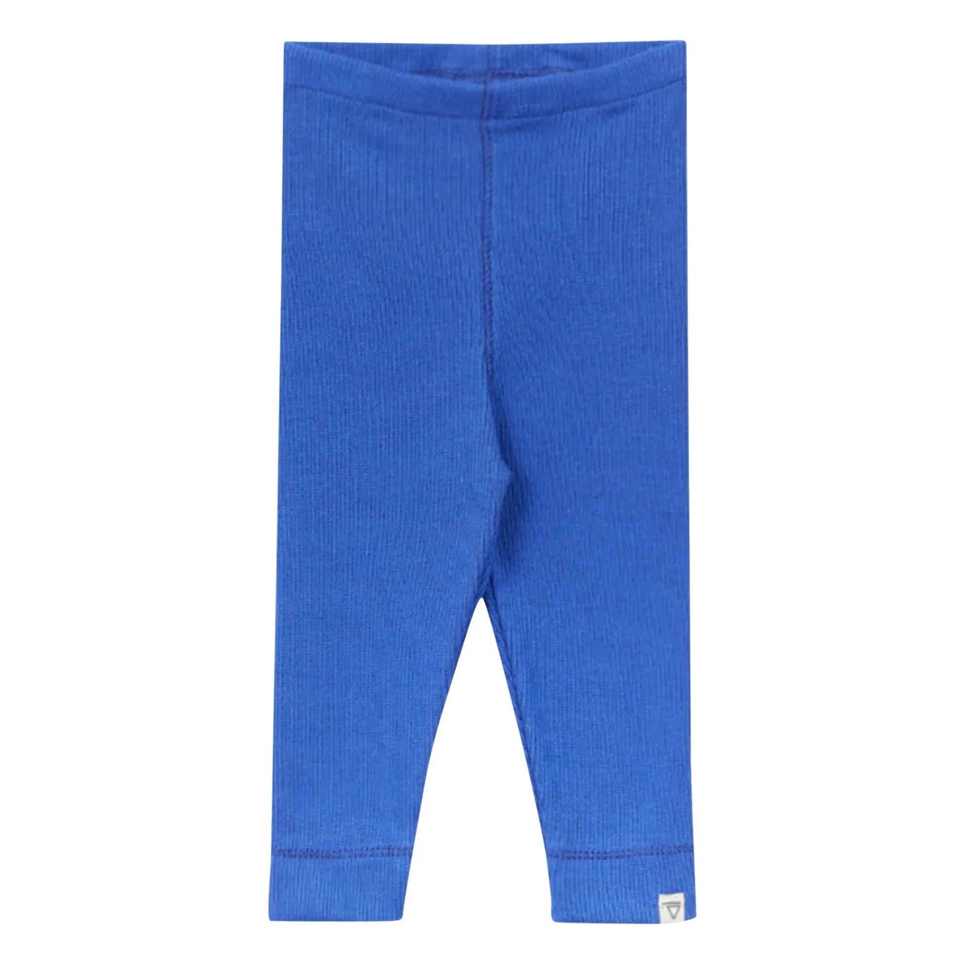 Arsène et Les Pipelettes - Legging de algodón orgánico acanalado | Azul azur