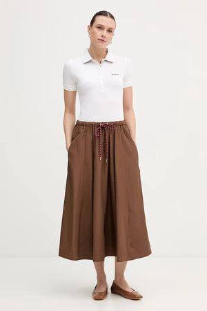Polo de mujer de algodón elastano con detalle de cuello Barbour