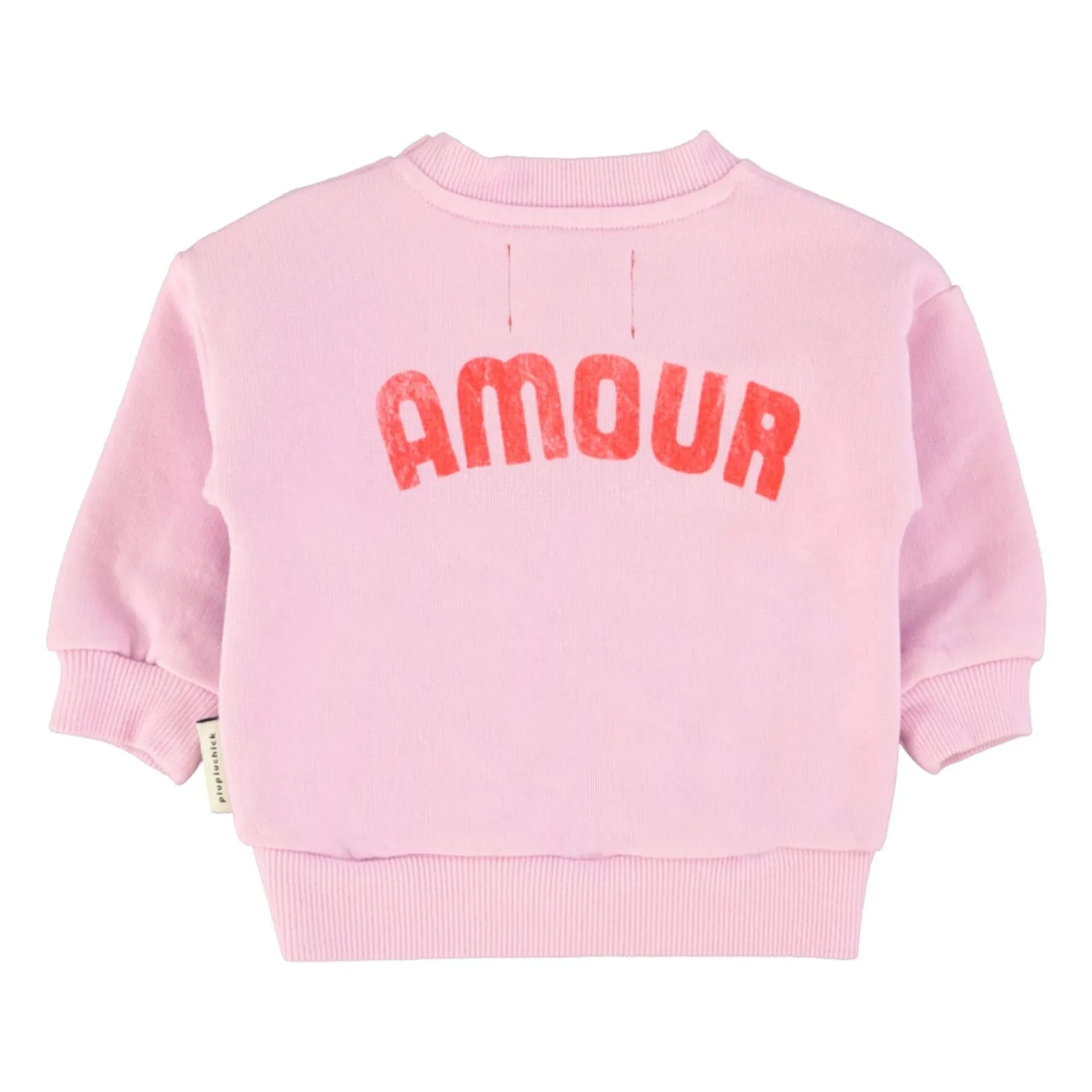 Piupiuchick - Sudadera Love de Algodón Orgánico | Rosa