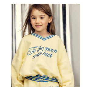 Mini Rodini - Sudadera Vuelta a la Luna y el Sol de Algodón Orgánico | Amarillo