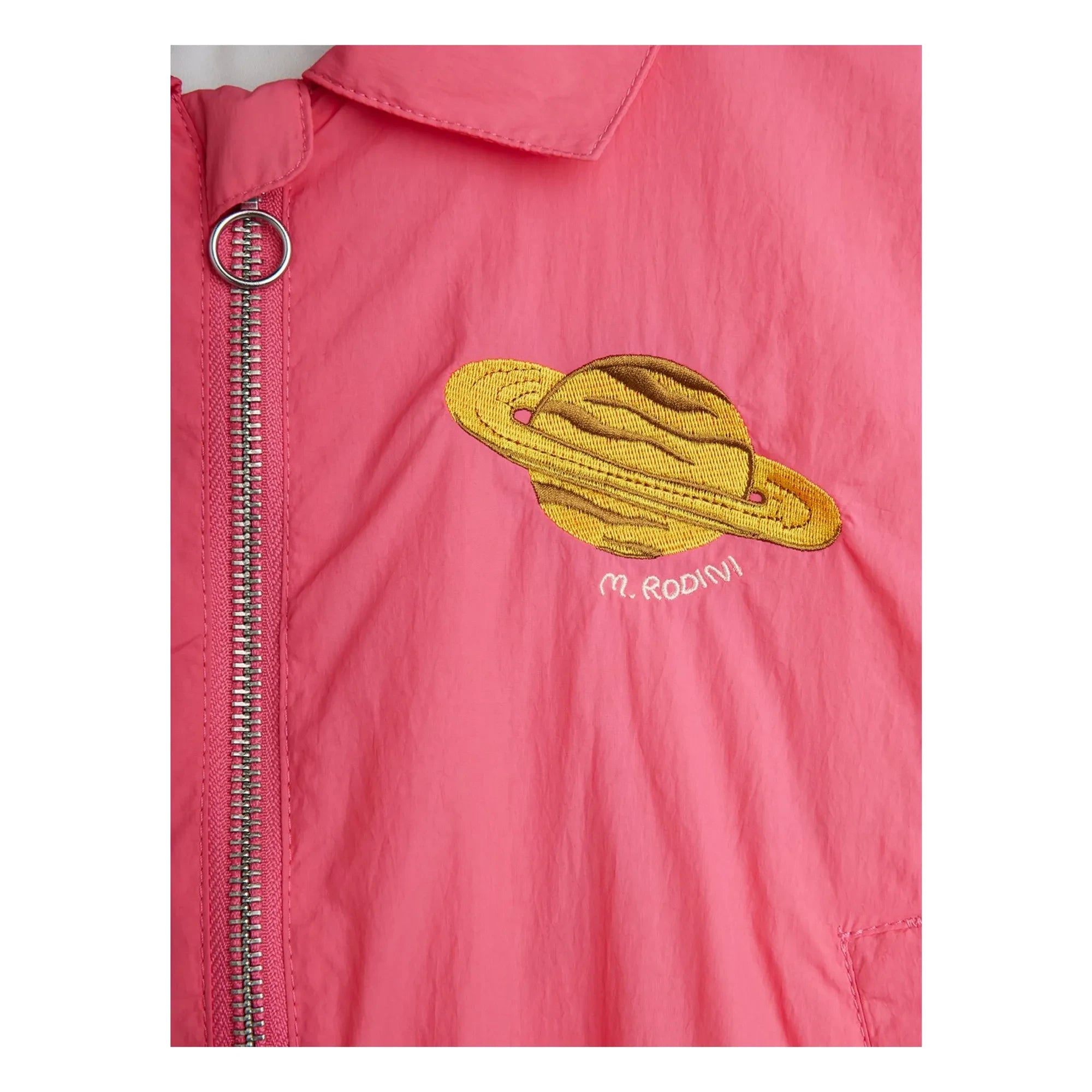 Mini Rodini - Chaqueta bomber de fibra reciclada Planet | Rosa