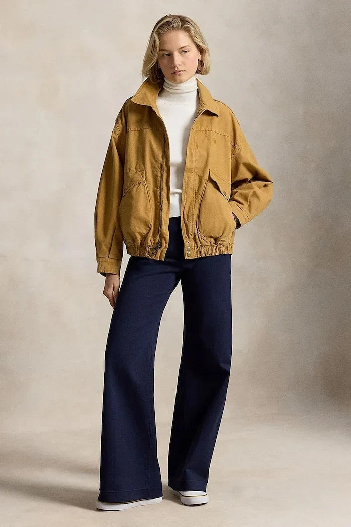 Chaqueta de entretiempo de algodón para mujer Polo Ralph Lauren