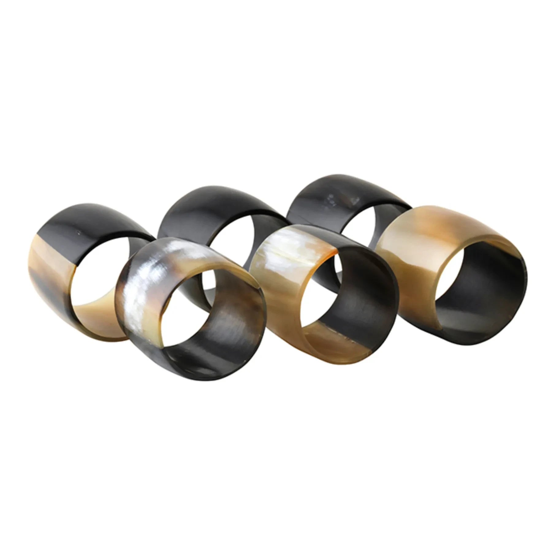 Broste Copenhagen - Servilleteros de cuerno - Set de 6
