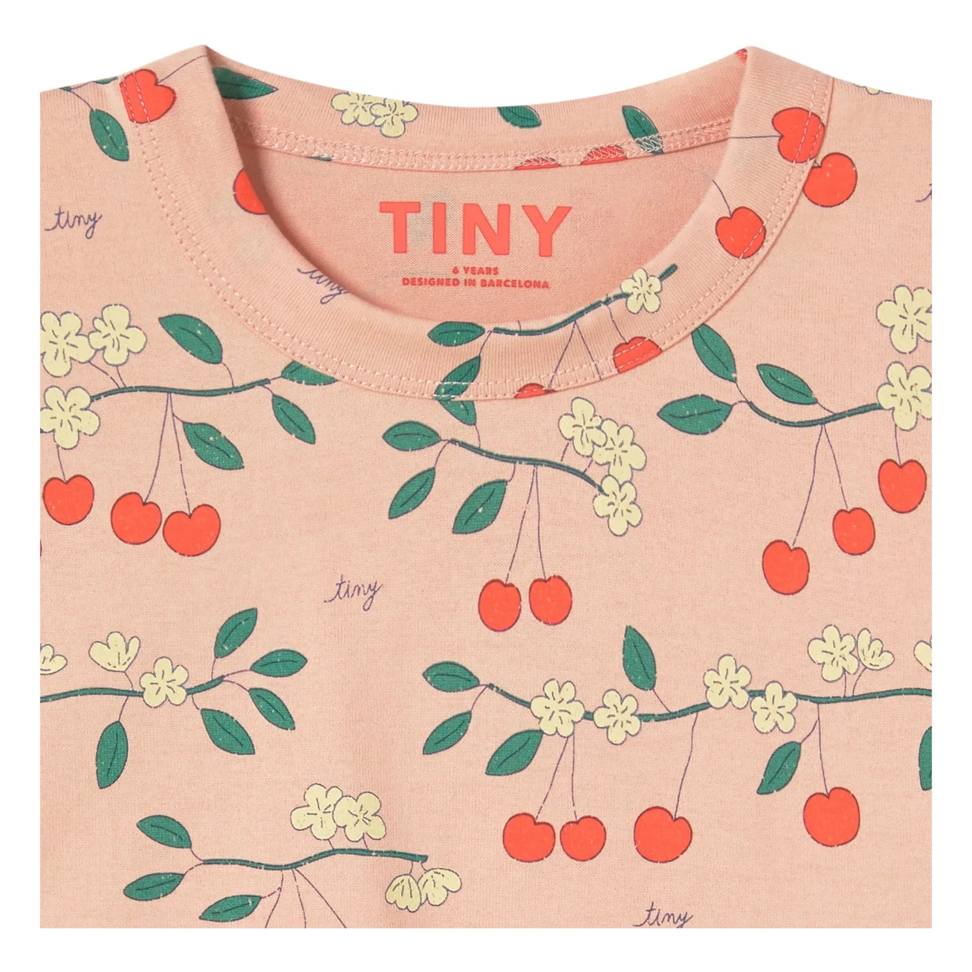 Tinycottons - Camiseta corta Cherry Organic Cotton | Rosa