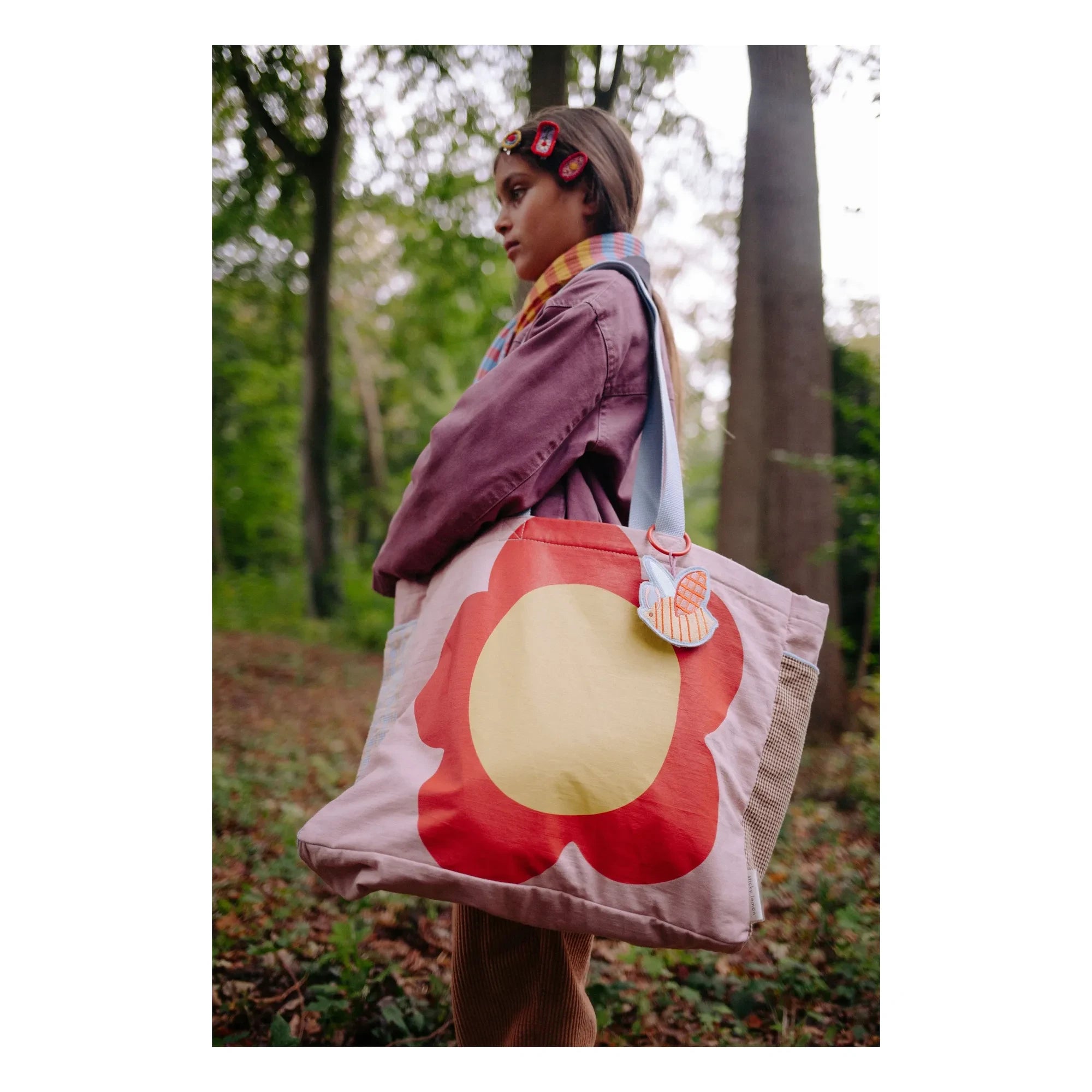 Sticky Lemon - Cabas Fleur | Rosa empolvado
