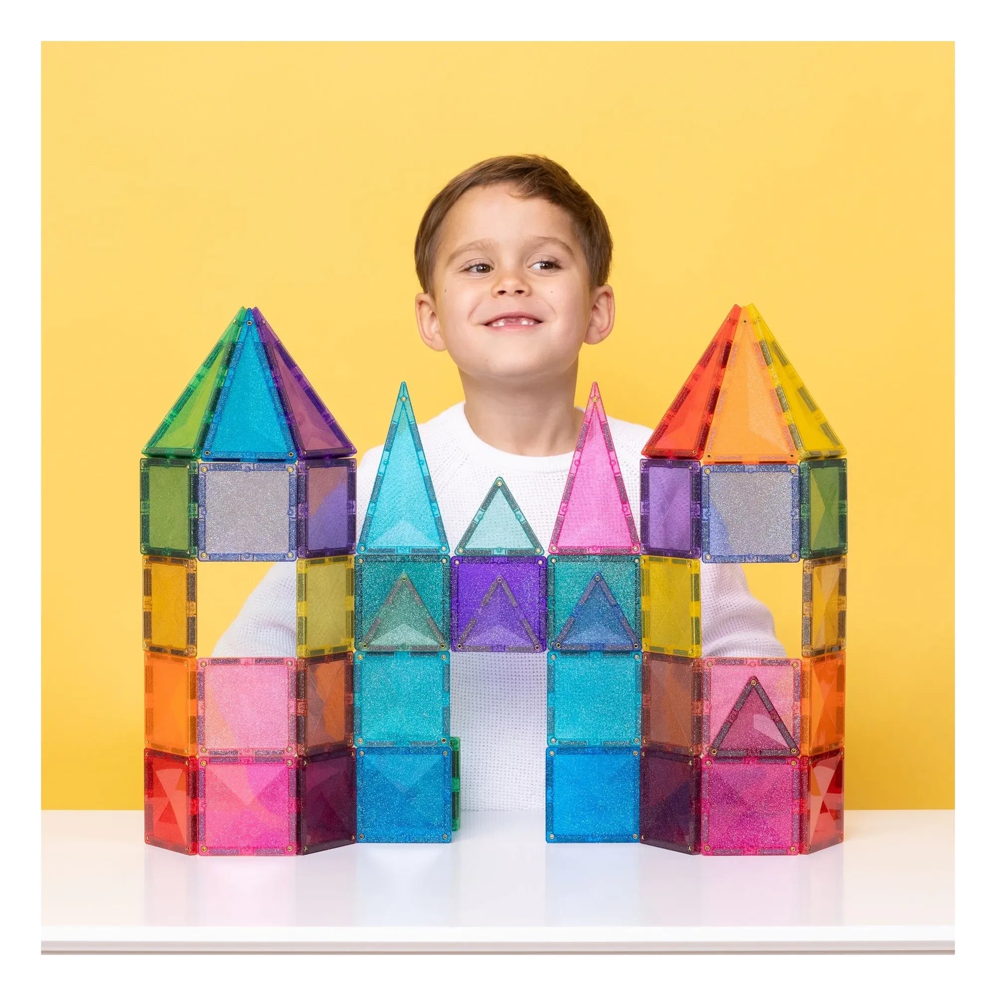 Connetix - Pack Castillo purpurina | Pastel