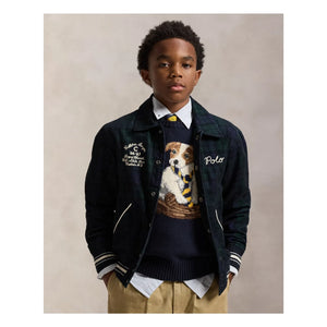 Ralph Lauren - Cazadora bomber a cuadros | Azul marino