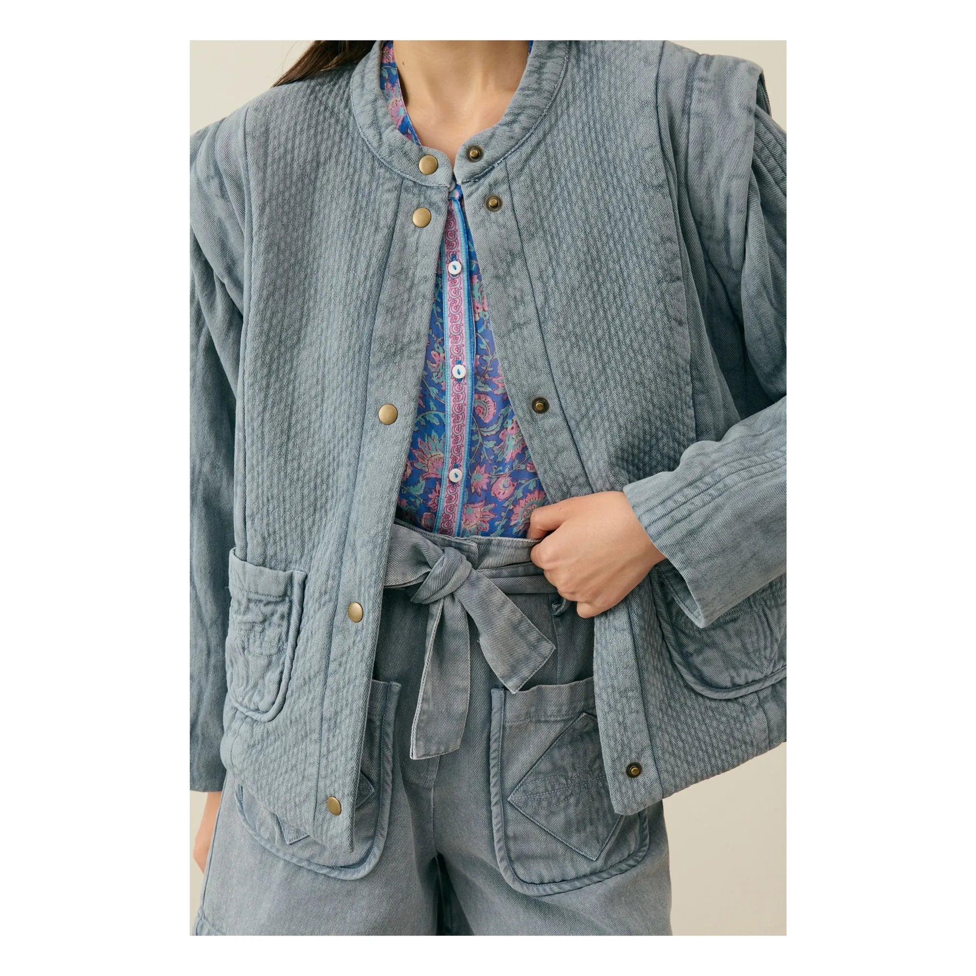 Louise Misha - Chaqueta de Algodón Orgánico Horicia - Colección Mujer | Gris