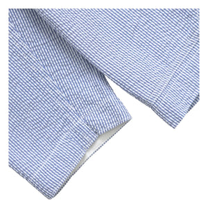 Service Works - Chaqueta de rayas de seersucker | Azul claro