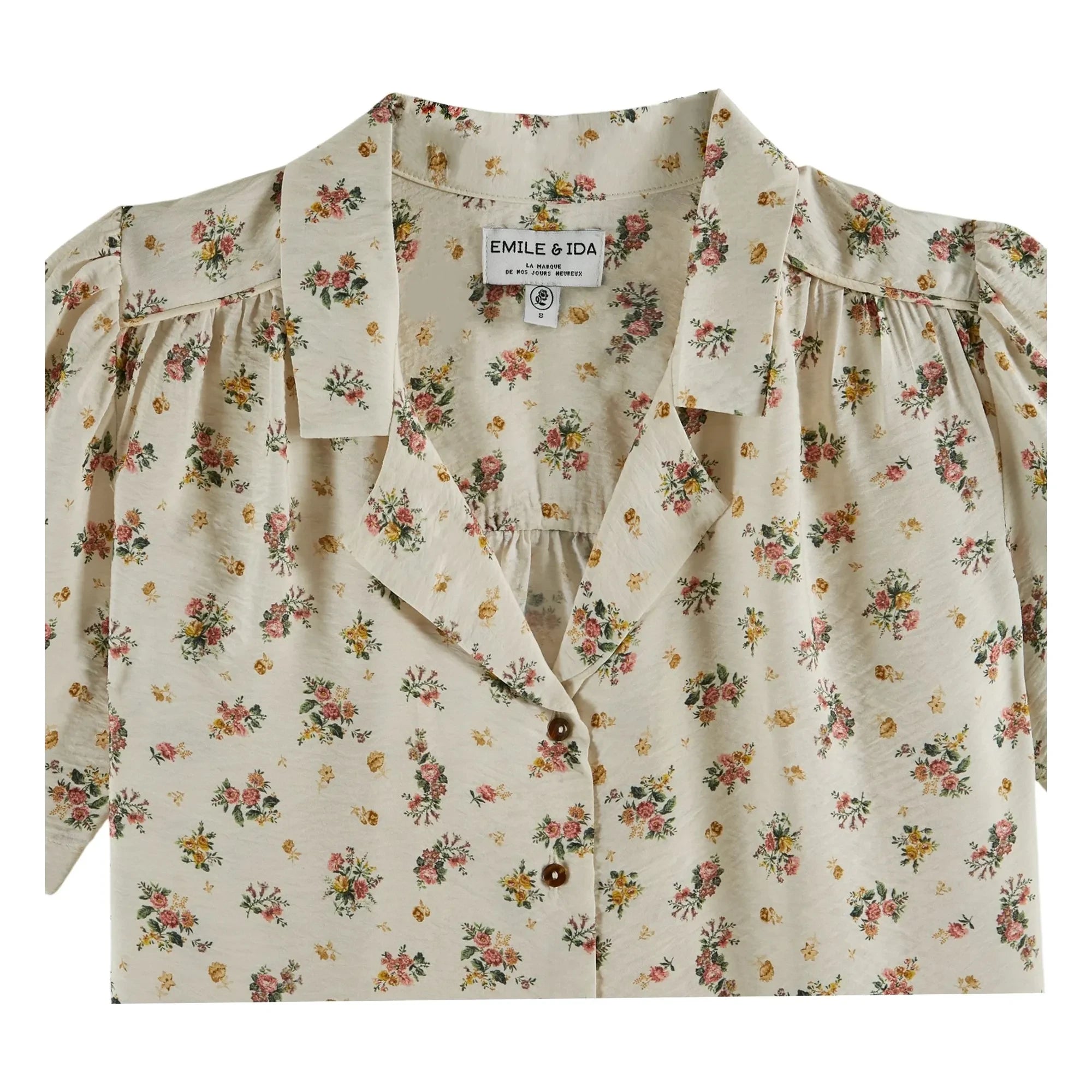 Emile et Ida - Camisa estampada de algodón | Crema