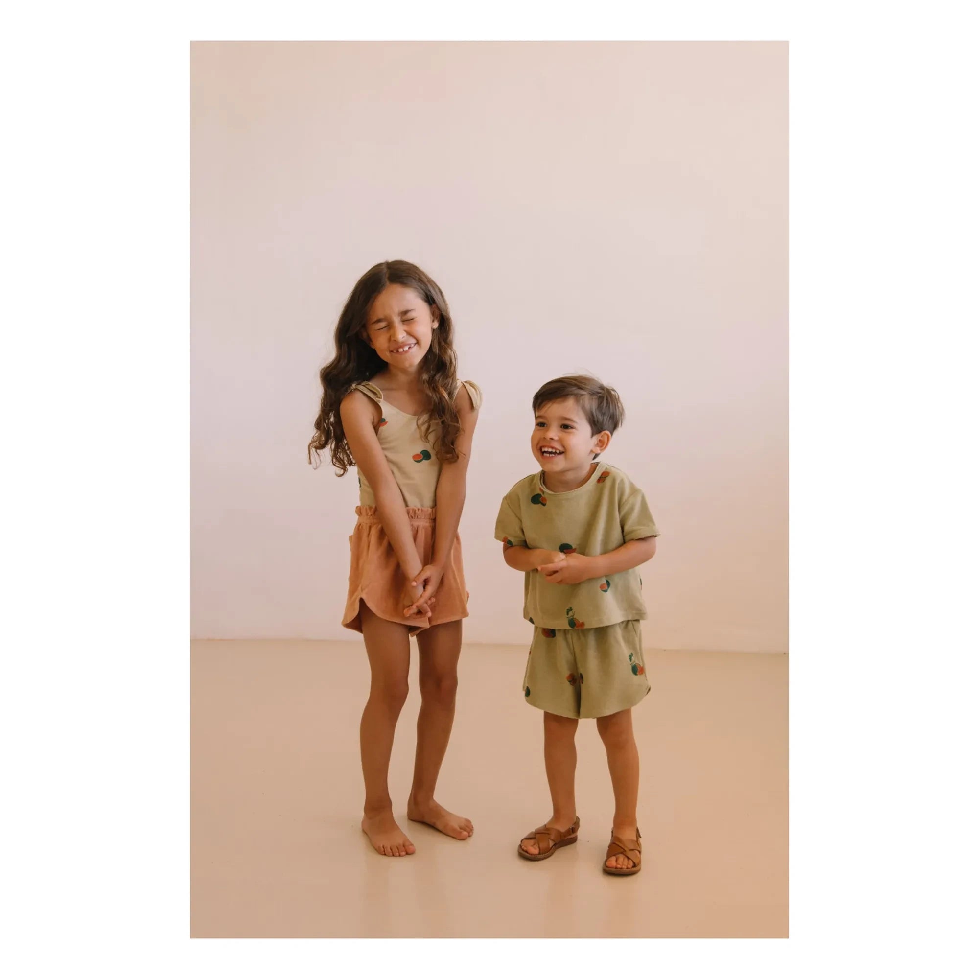 Studio Bohème - Pantalón Corto de Algodón Orgánico Georgy Karpuz | Caqui
