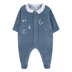 Tartine et Chocolat - Alfabe pijama | Gri mavi