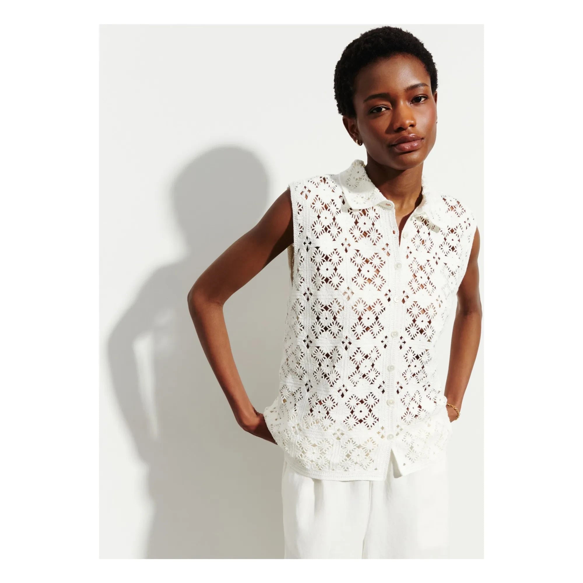Bompard - Camiseta sin mangas de algodón | Natural