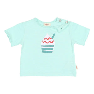 Búho - Camiseta de algodón orgánico con estampado de helado | Agua