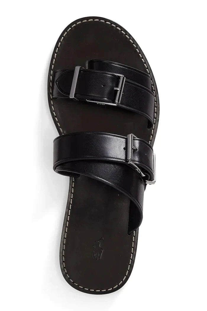 Polo Ralph Lauren Bkle Slide Sandalias de Cuero