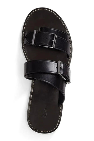 Polo Ralph Lauren Bkle Slide Sandalias de Cuero