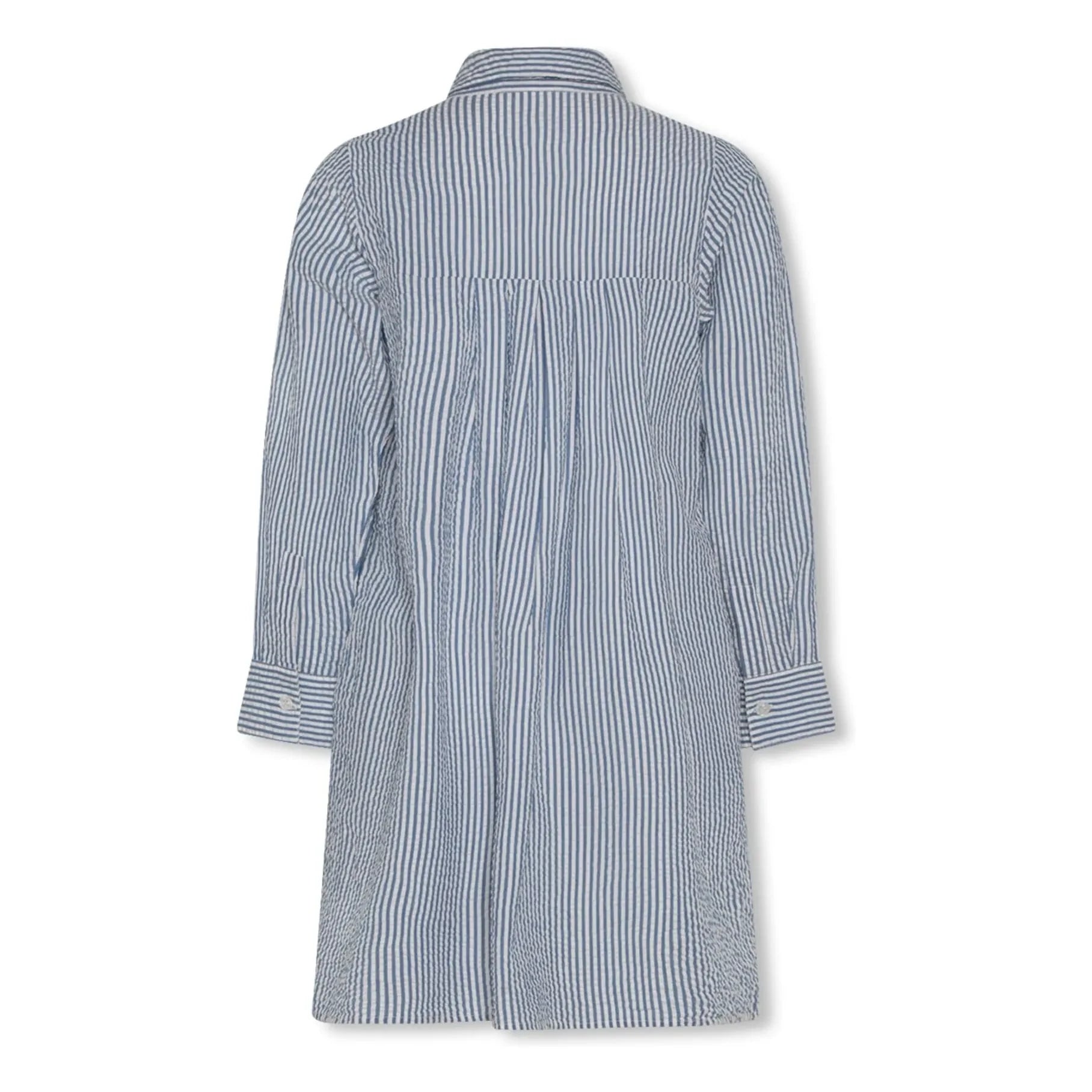 AO76 - Vestido camisero de rayas Hedy | Azul