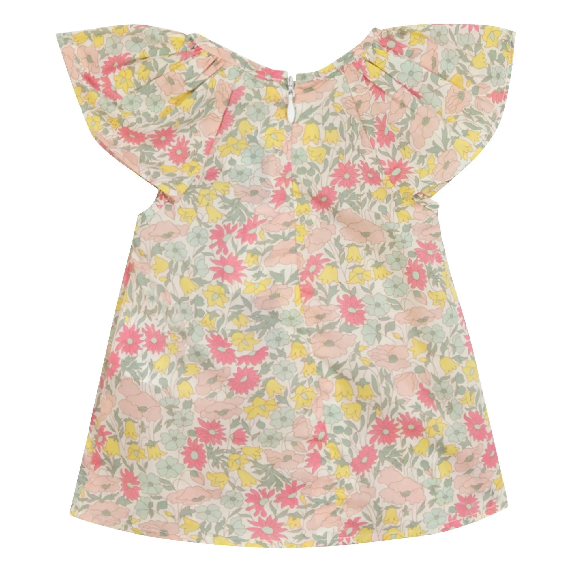 Tartine et Chocolat - Blusa fruncida floral | Amarillo