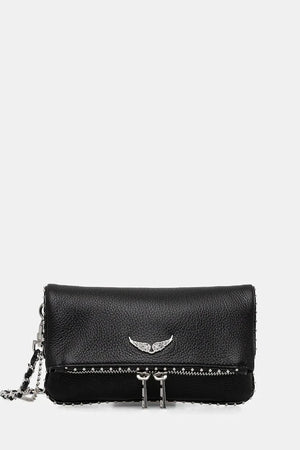 ZADIG&VOLTAIRE ROCK NANO GRAINED LEATH STUDS Bolso de piel