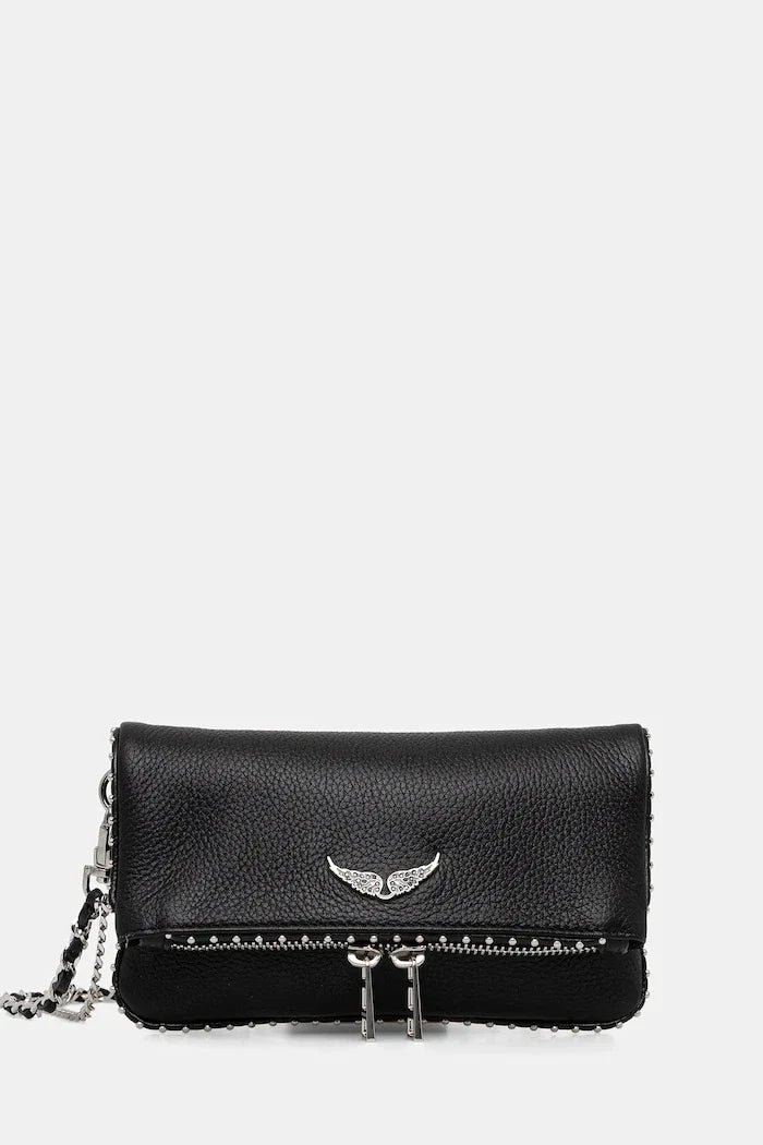 ZADIG&VOLTAIRE ROCK NANO GRAINED LEATH STUDS Bolso de piel
