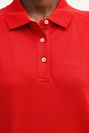Camiseta Barbour Bowford para mujer con cuello de piqué elástico de algodón