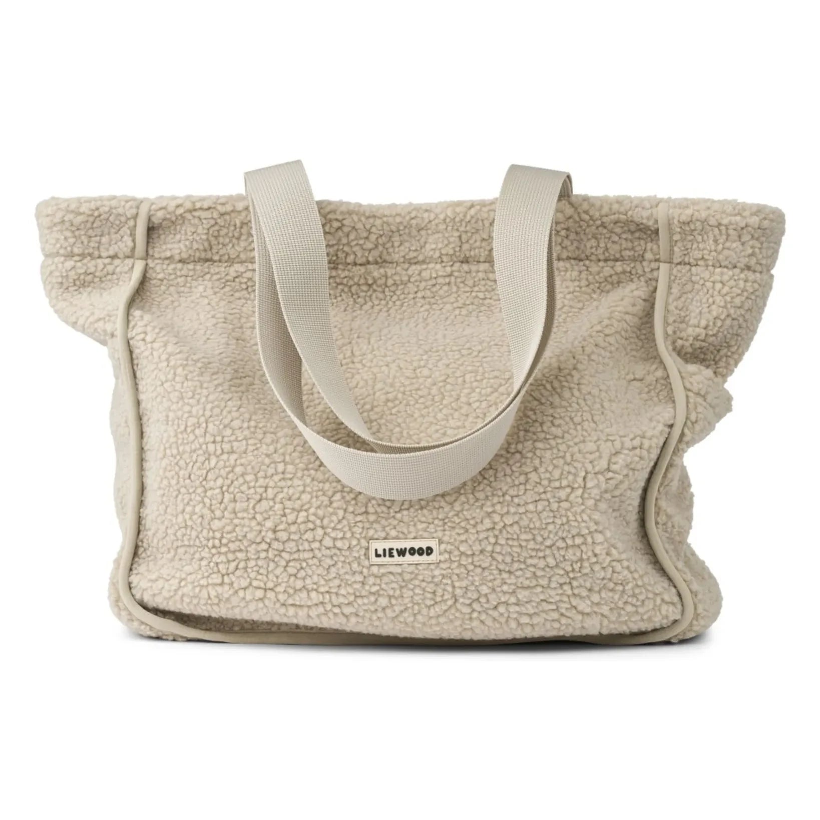 Liewood - Bolso Tote Sherpa Reed Fibras Recicladas | Gris Claro