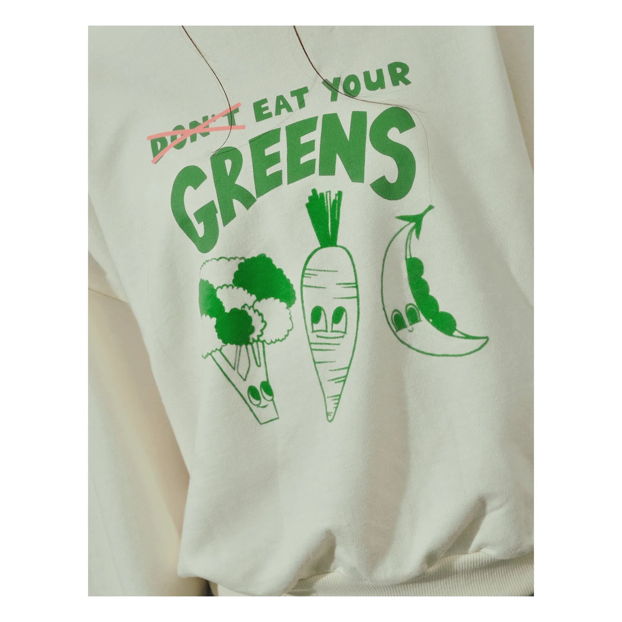 Sudadera Gingersnaps - Serena Eat Your Greens | Blanco
