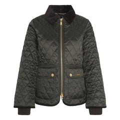 Barbour - Beadnell Dar Kesim Kapitone Ceket | Haki