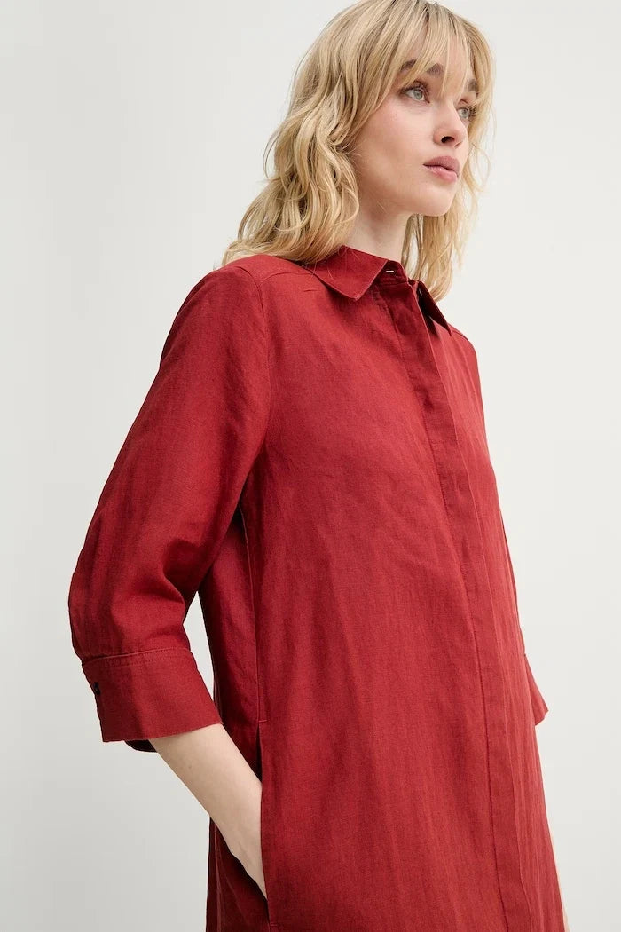 Vestido camisero de lino Marc O'Polo