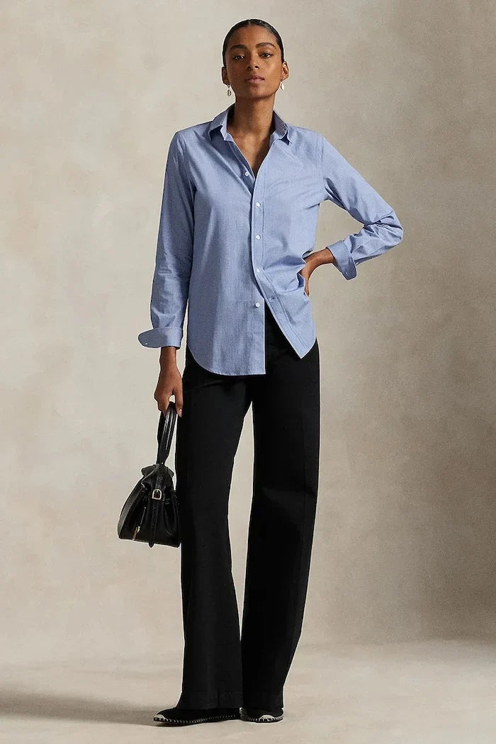 Camisa de algodón con elastano Polo Ralph Lauren para mujer