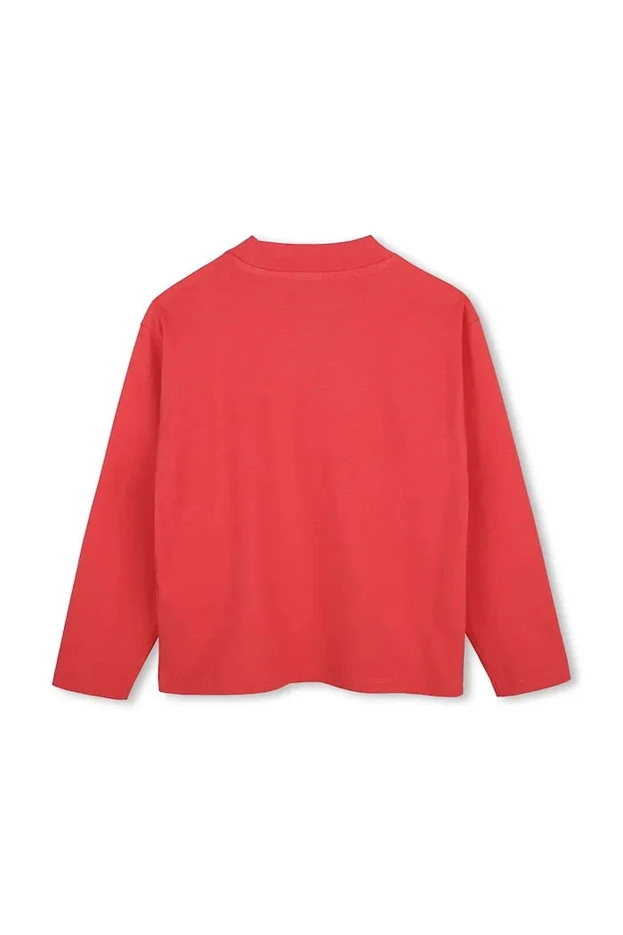 Blusa de algodón de manga larga para niños