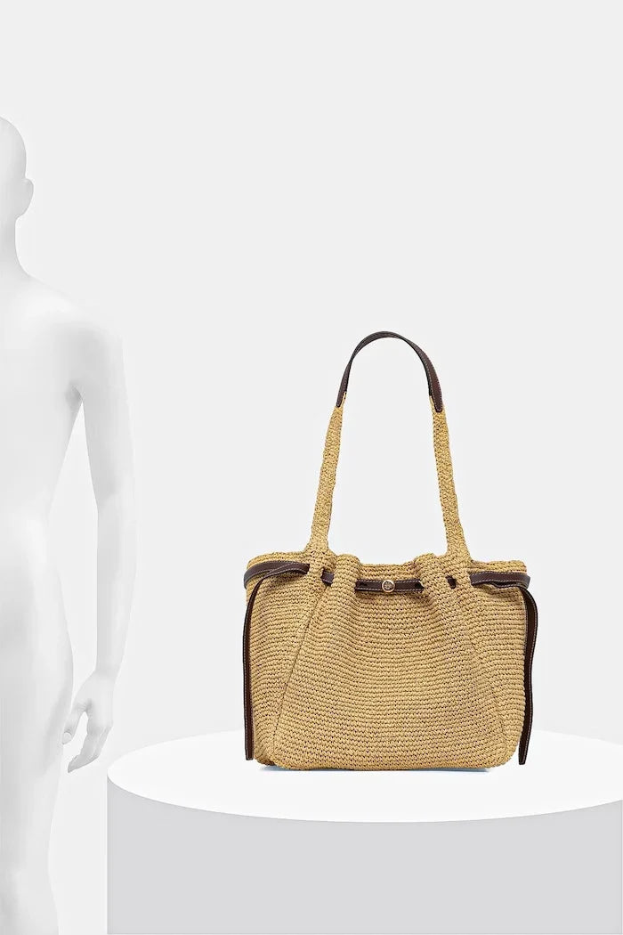 Bolso shopper Romy de Tory Burch para mujer con material de punto