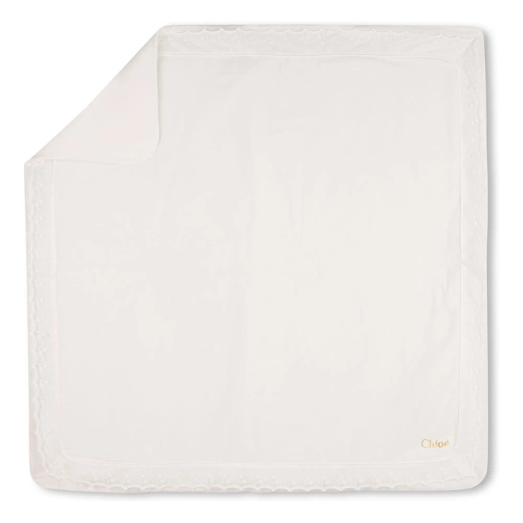 Chloé - Set de pijama y manta de algodón orgánico | Blanco