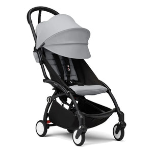 Stokke® - Cochecito YOYO³ completo 0+ y 6+ Chasis negro | Piedra