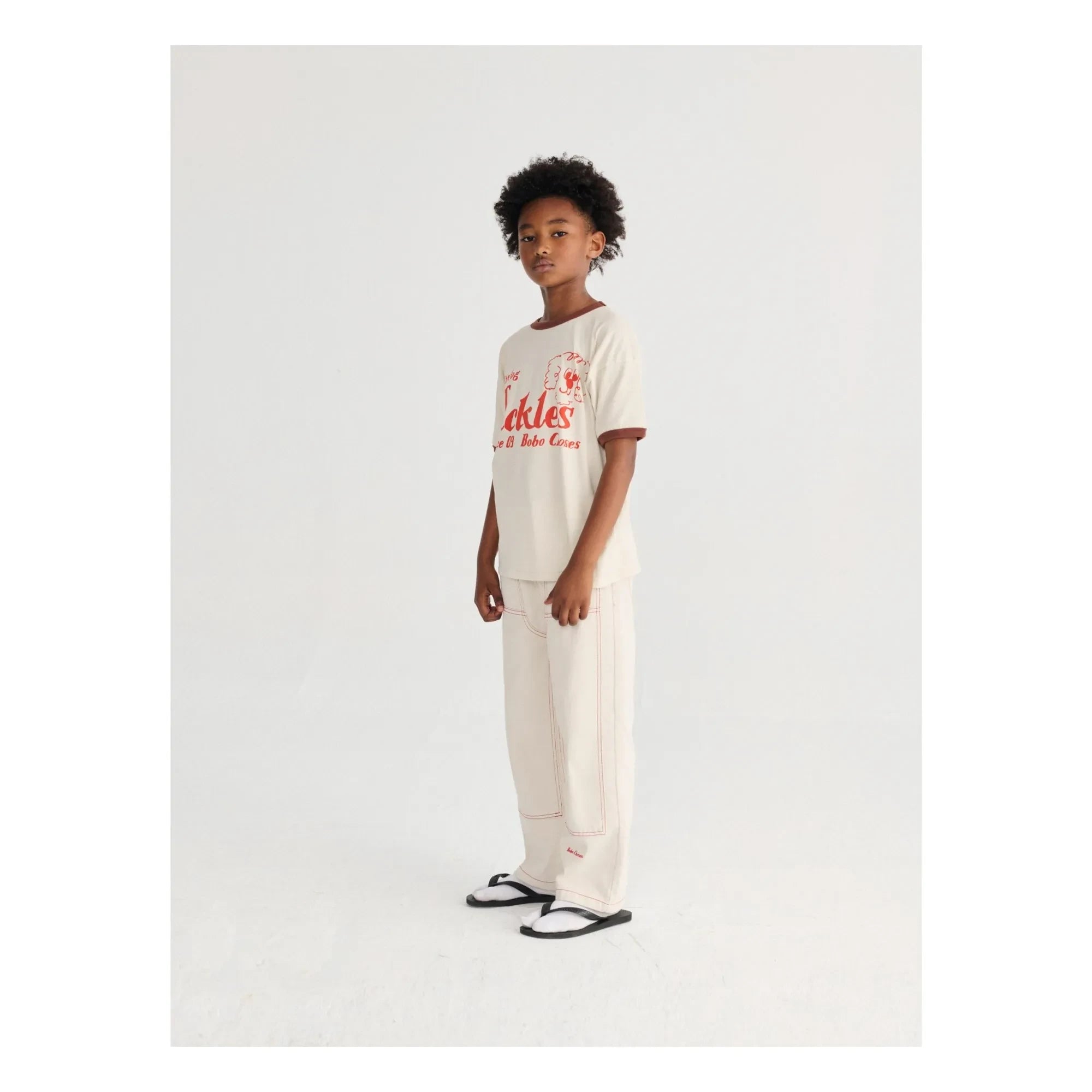 Bobo Choses - Camiseta de algodón orgánico The Dog Pickles | Blanco