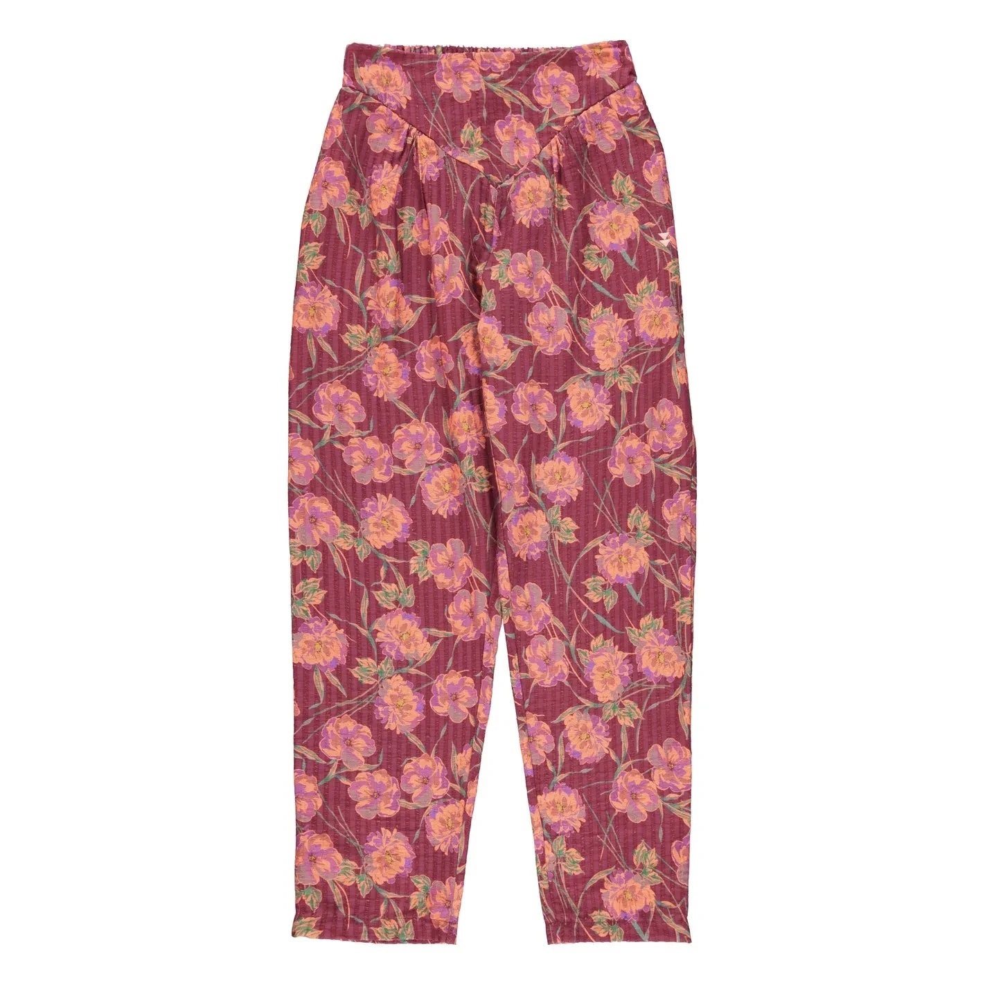 Sisters Department - Çiçek Desenli Pantolon | Bordo