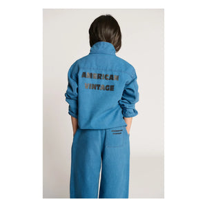 American Vintage - Pantalón de trabajo con cordón Comow | Azul