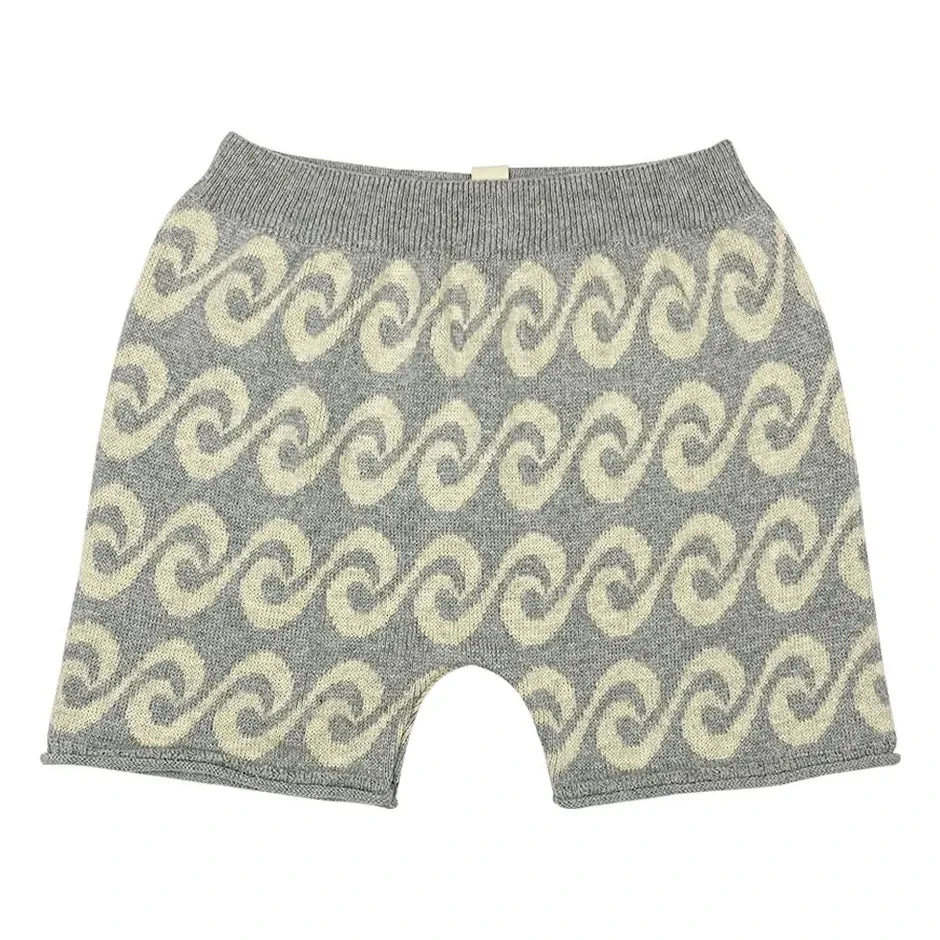 Bayiri - Pantalones cortos de río de punto de algodón orgánico | Gris