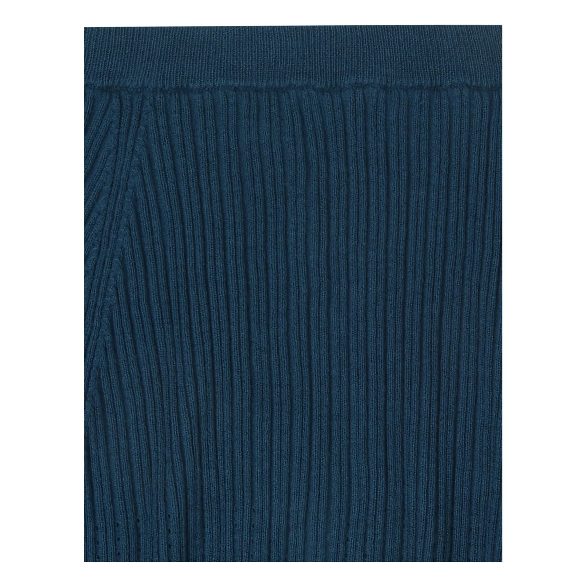 FUB - Falda Pointelle de Punto Fino de Algodón Orgánico | Azul Marino