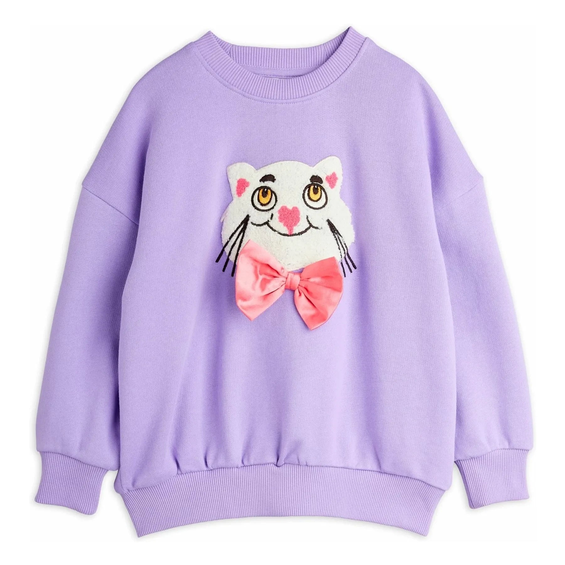 Mini Rodini - Sudadera Gato Algodón Orgánico | Morado